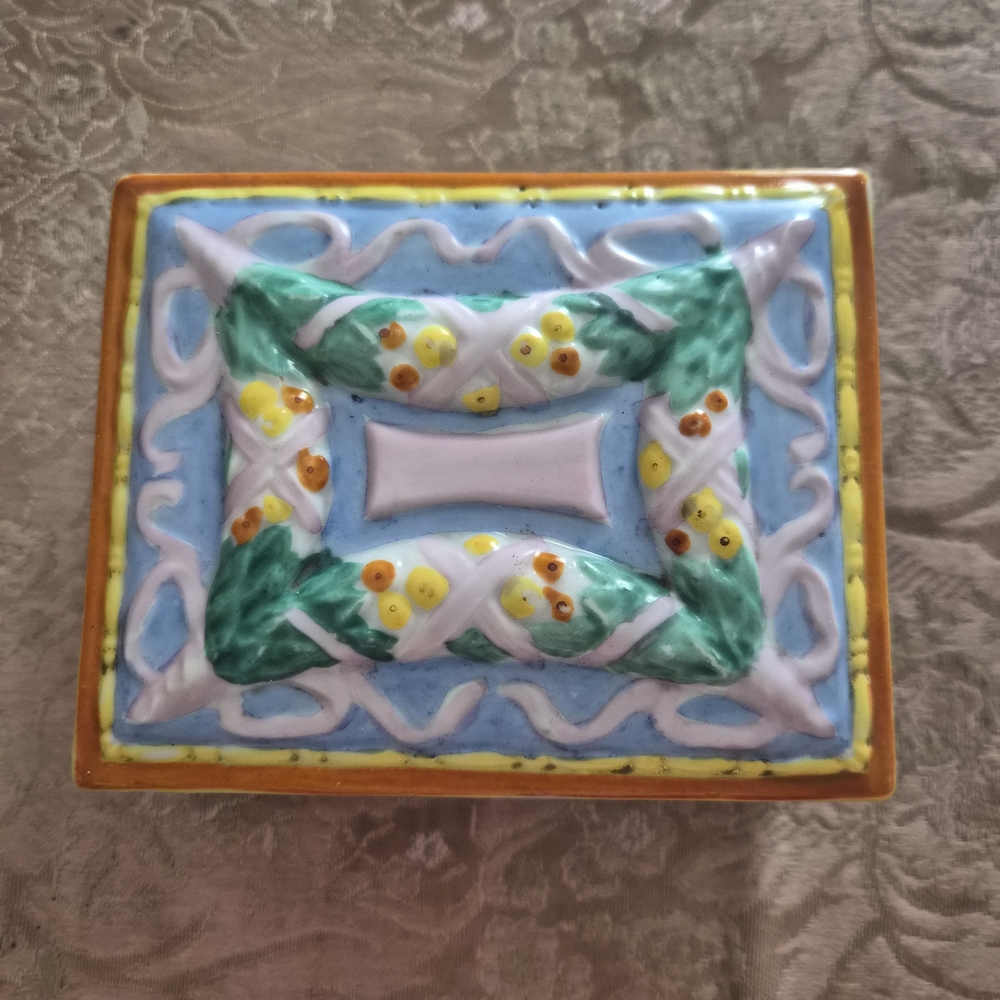 Elite Ceramic Handpainted Trinket Dish